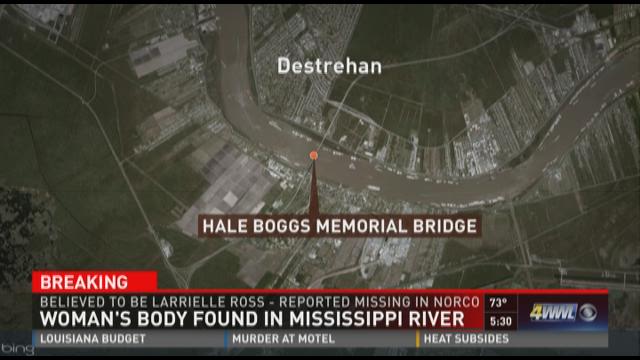 Sheriff: Body found in Mississippi River believed to be missing woman ...