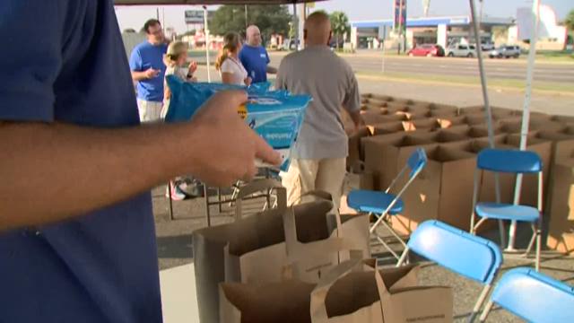 WWL-TV collects donated items for victims of Hurricane Harvey
