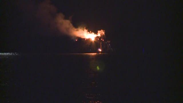 7 Rescued, 1 Missing After Platform Fire In Lake Pontchartrain 